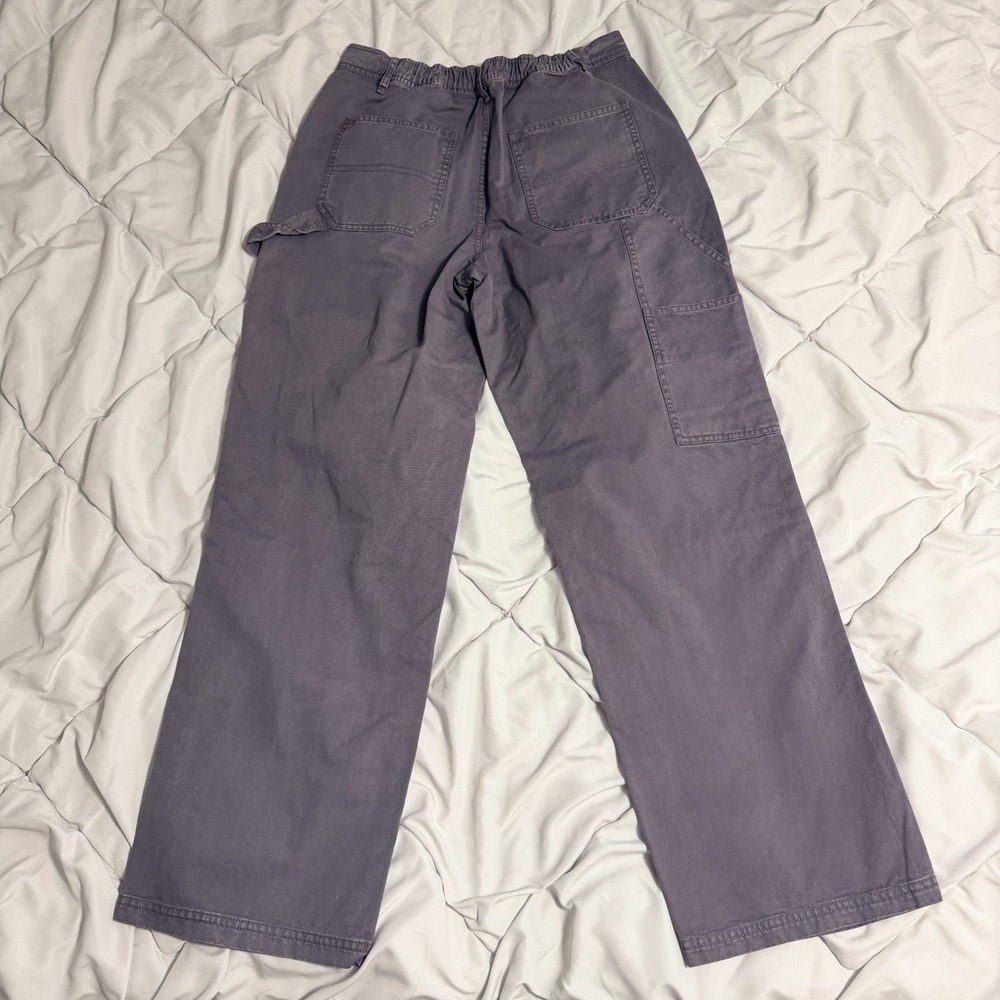 BDG Utility Pants Womens‎ Size 4 Gray Wide Leg Carpenter Workwear - Picture 2 of 8